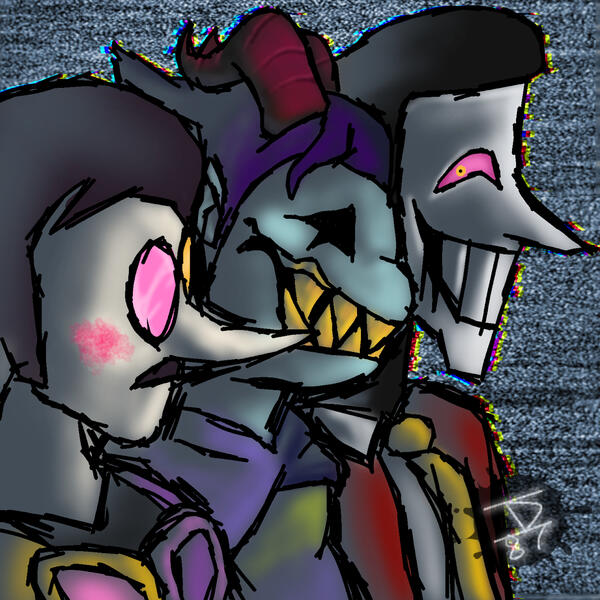 Drawing done for the Deltarune: Insanity Calls discord server icon